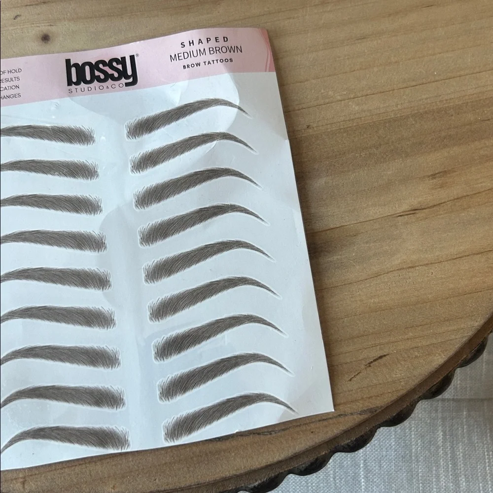 Bossy Studio Top Rated Temporary‎ Eyebrow Tattoos Medium Brown